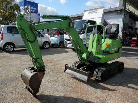 三菱　 ミニユンボ　ME08B 　油圧ショベル キャタ調整付き　ゴムキャタ山あり　　0.8トンクラス　陸送可能　下取りOK Yahoo!オークション - MITSUBISHI 三菱 ME08 0.8tクラス 可変脚 小型