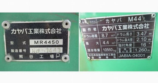中古ミキサー車(生コン車) いすゞ ギガ