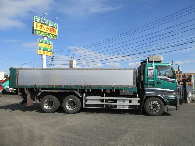 中古深ダンプ いすゞ ギガ /22t車 3方開土砂禁ダンプ 可動式リヤ 