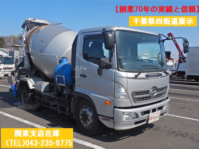 中古ミキサー車(生コン車) 日野 レンジャー