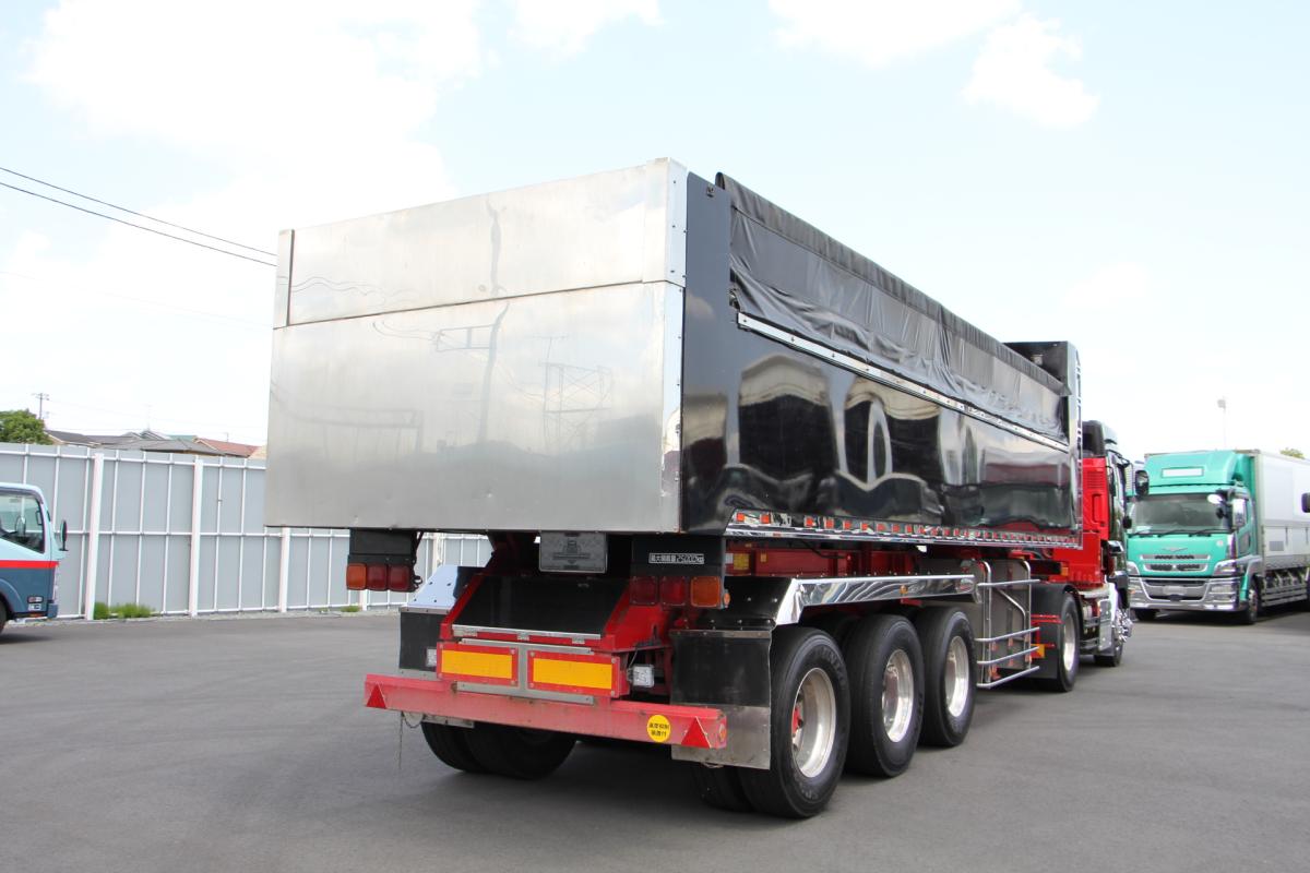 中古トレーラー いすゞ ギガ /令和2年 3軸 セミトレーラーダンプセット