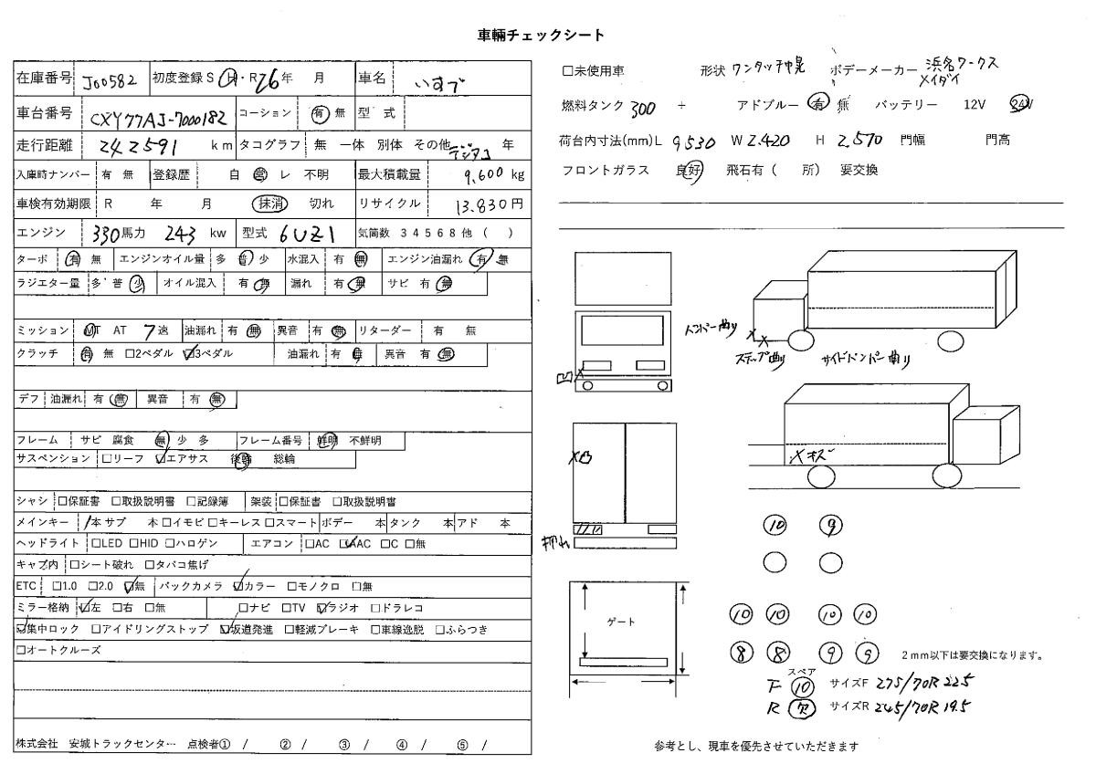 中古幌ウィング いすゞ ギガ