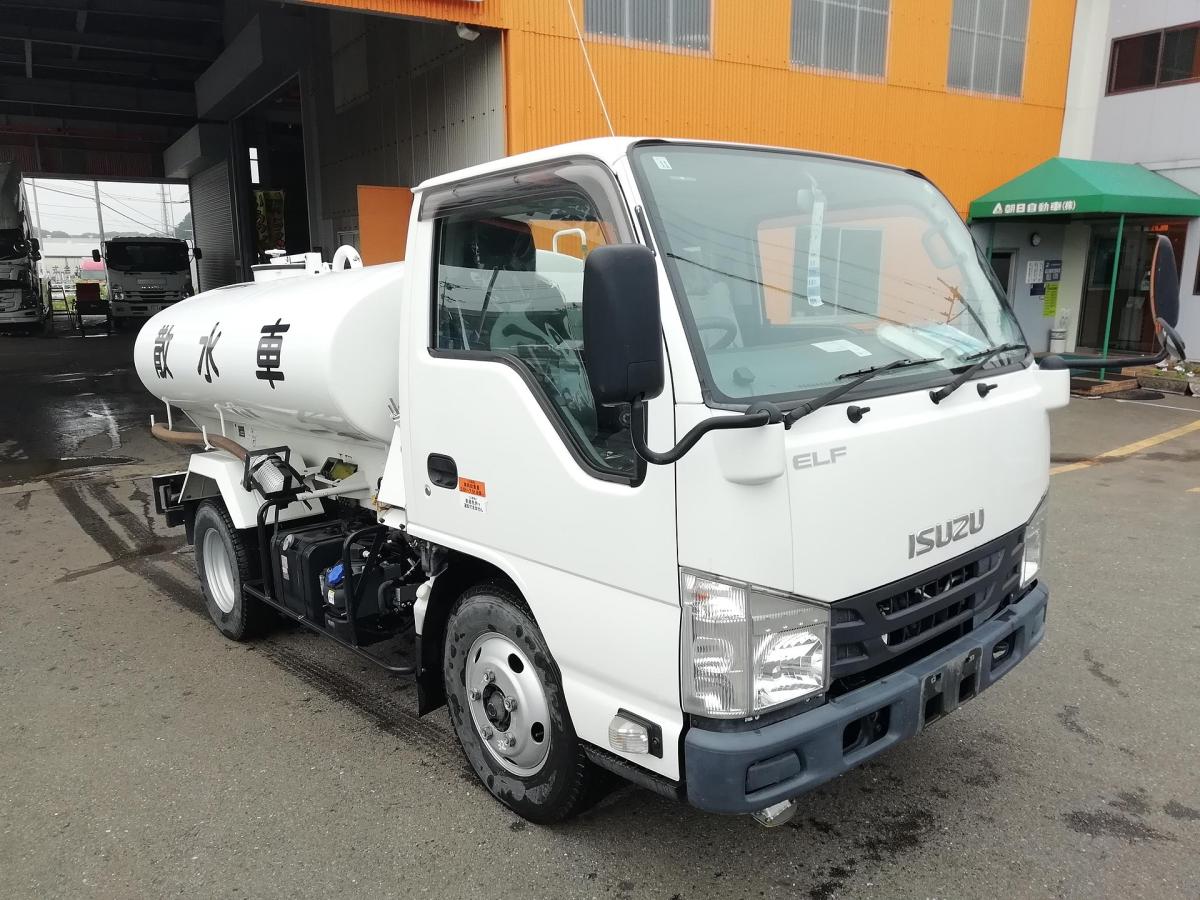 中古散水車 いすゞ エルフ