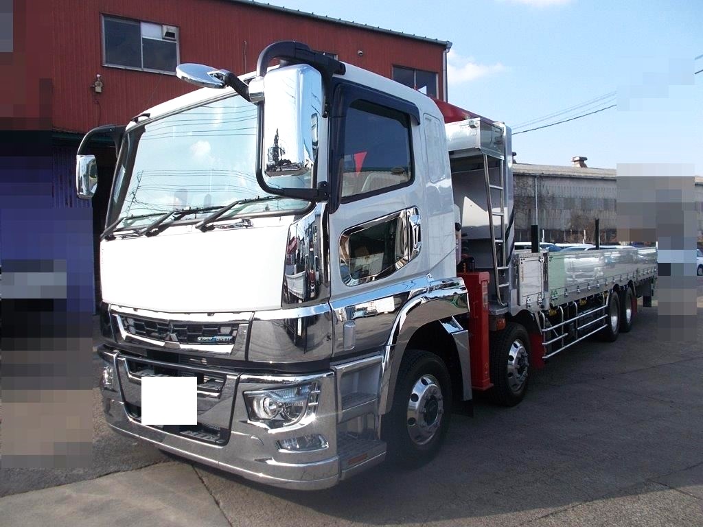 中古クレーン 三菱ふそう スーパーグレート /低床4軸 ユニック4段