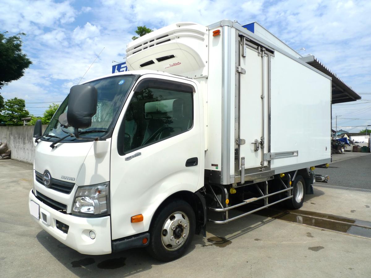 中古冷凍バン 日野 デュトロ /車検付き冷凍バン 格納ゲート 三菱低温 