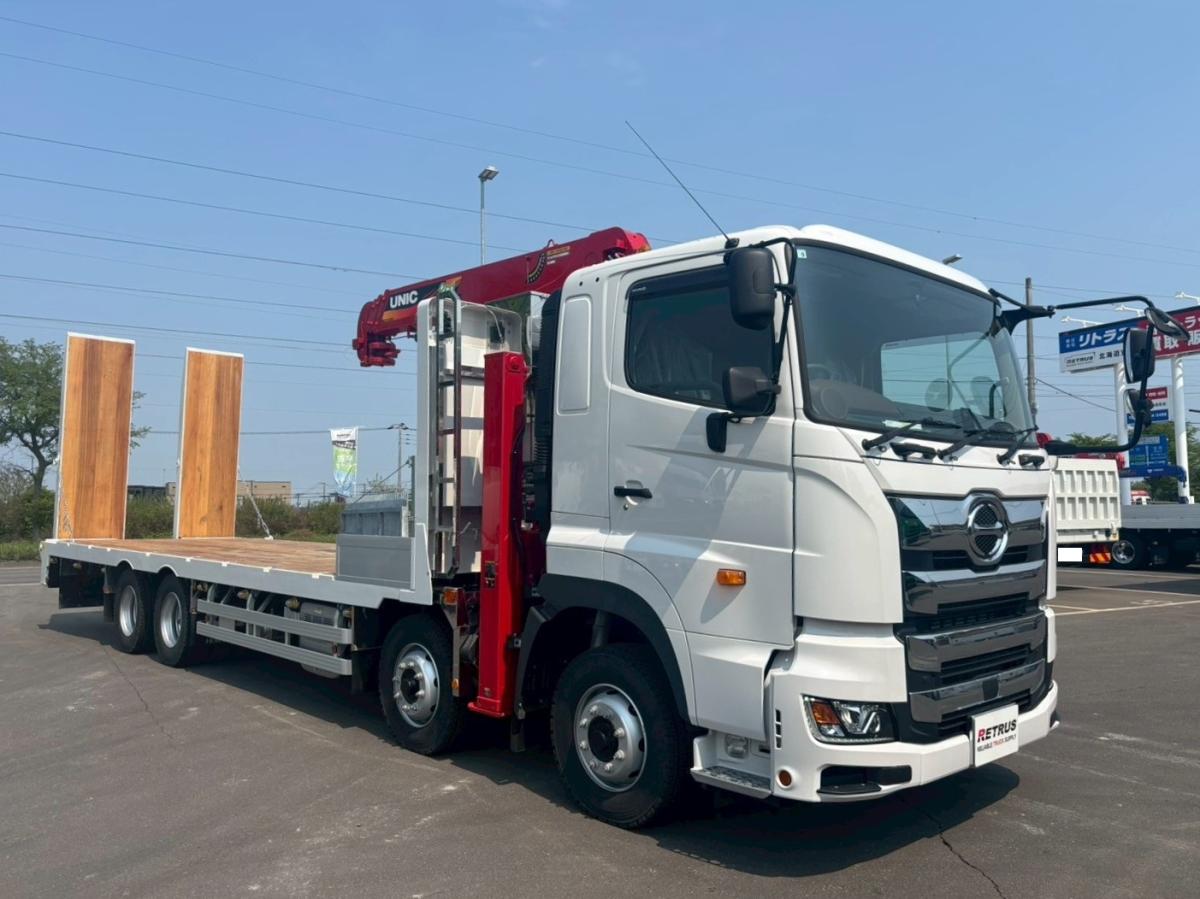 中古セルフクレーン 日野 プロフィア /【未使用】日野4軸セルフ