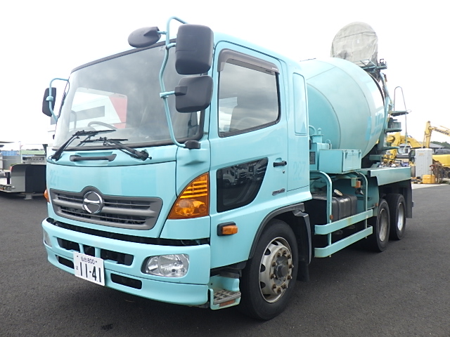 中古ミキサー車(生コン車) 日野 レンジャー