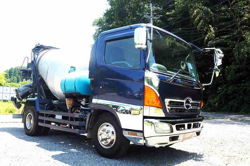 中古ミキサー車(生コン車) 日野 レンジャー