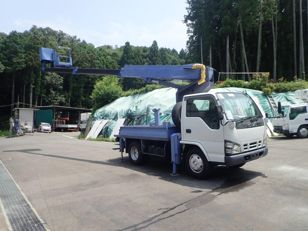 中古高所作業車 いすゞ エルフ