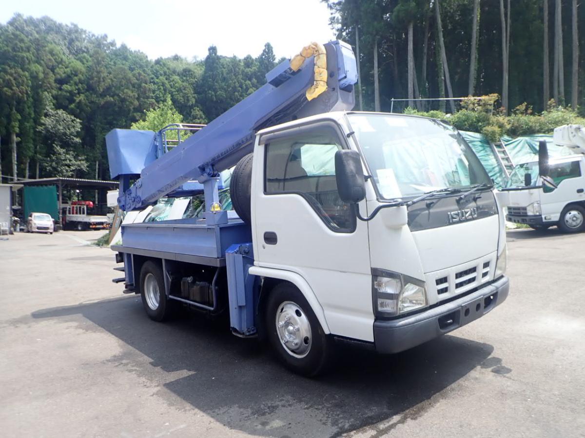中古高所作業車 いすゞ エルフ