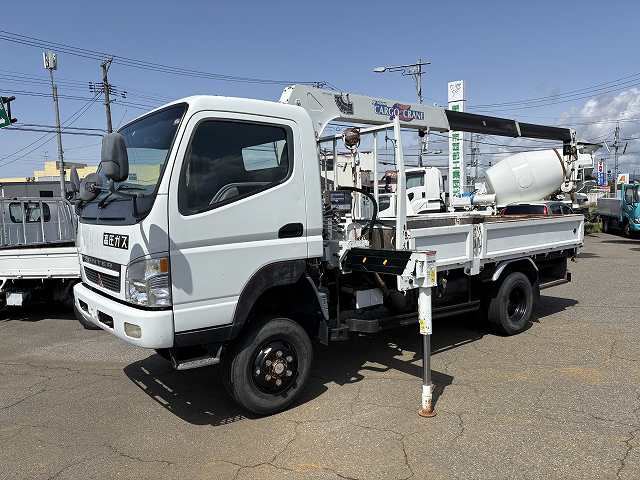 中古クレーン 三菱ふそう キャンター /4WD 高床 3段ラジコン 中古 