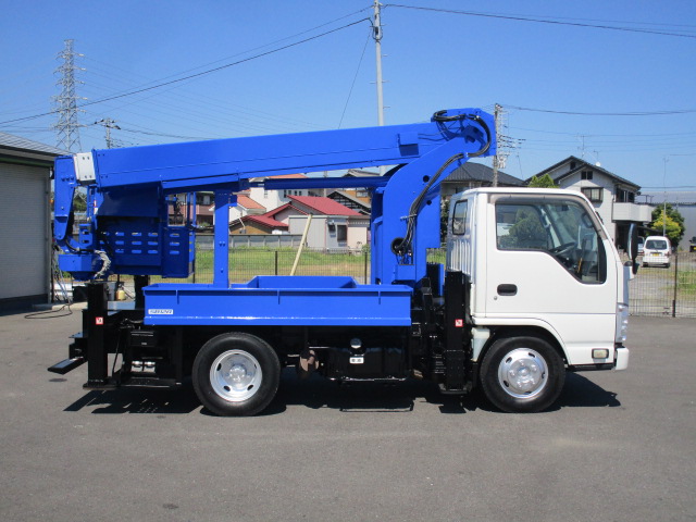 中古高所作業車 いすゞ エルフ