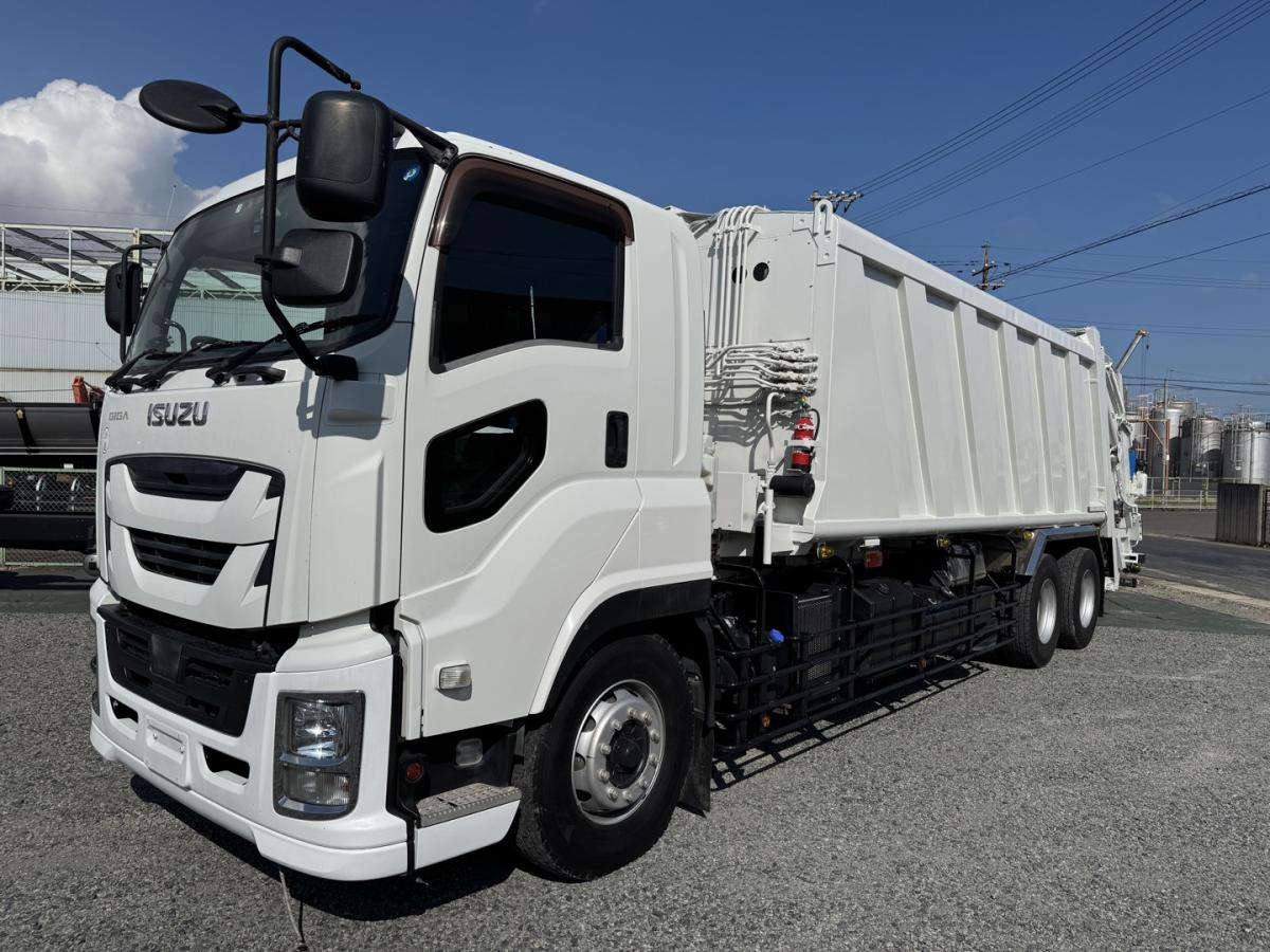 中古塵芥車(パッカー車) いすゞ ギガ /値下げしました！25トンプレス式