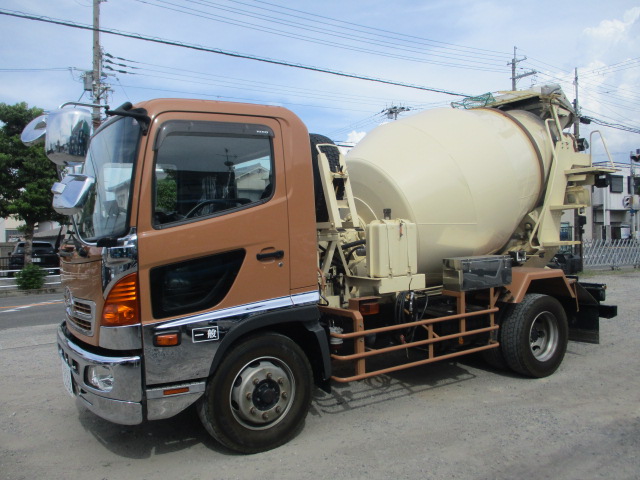 中古ミキサー車(生コン車) 日野 レンジャー /【動画】H27年 日野 増t