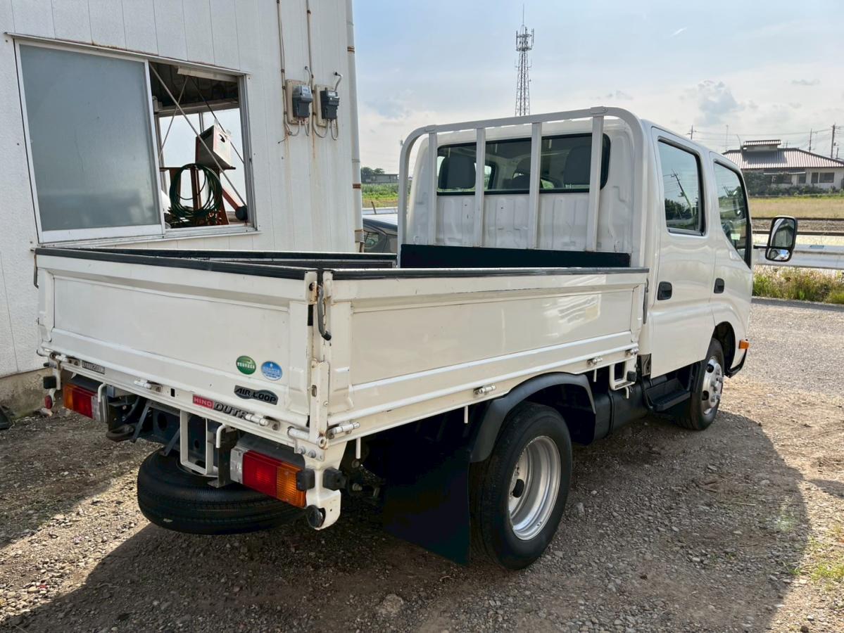 中古平ボディ 日野 デュトロ /デュトロWキャブ積載2t3方開あおり6人 