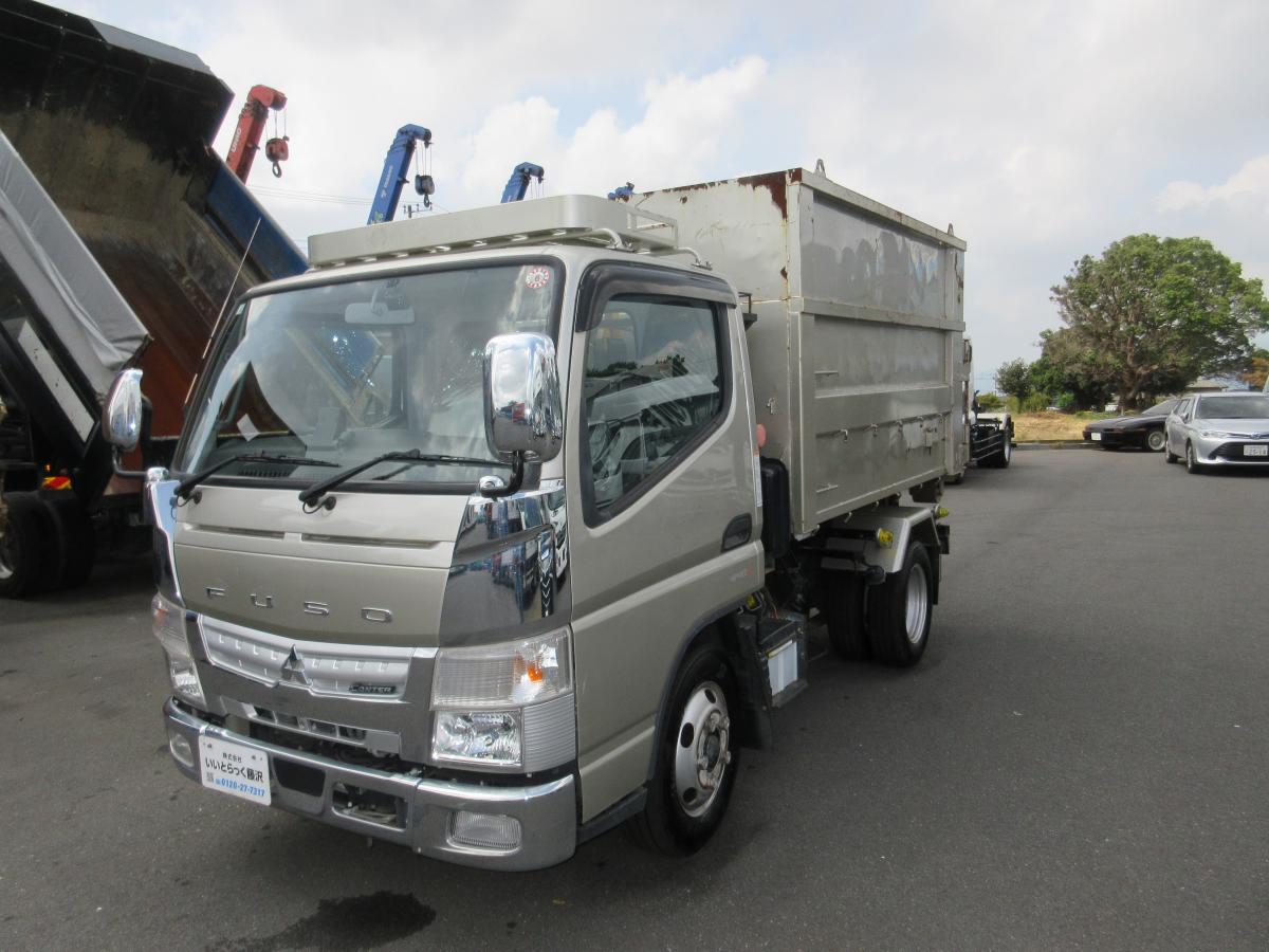 中古コンテナ車 三菱ふそう キャンター