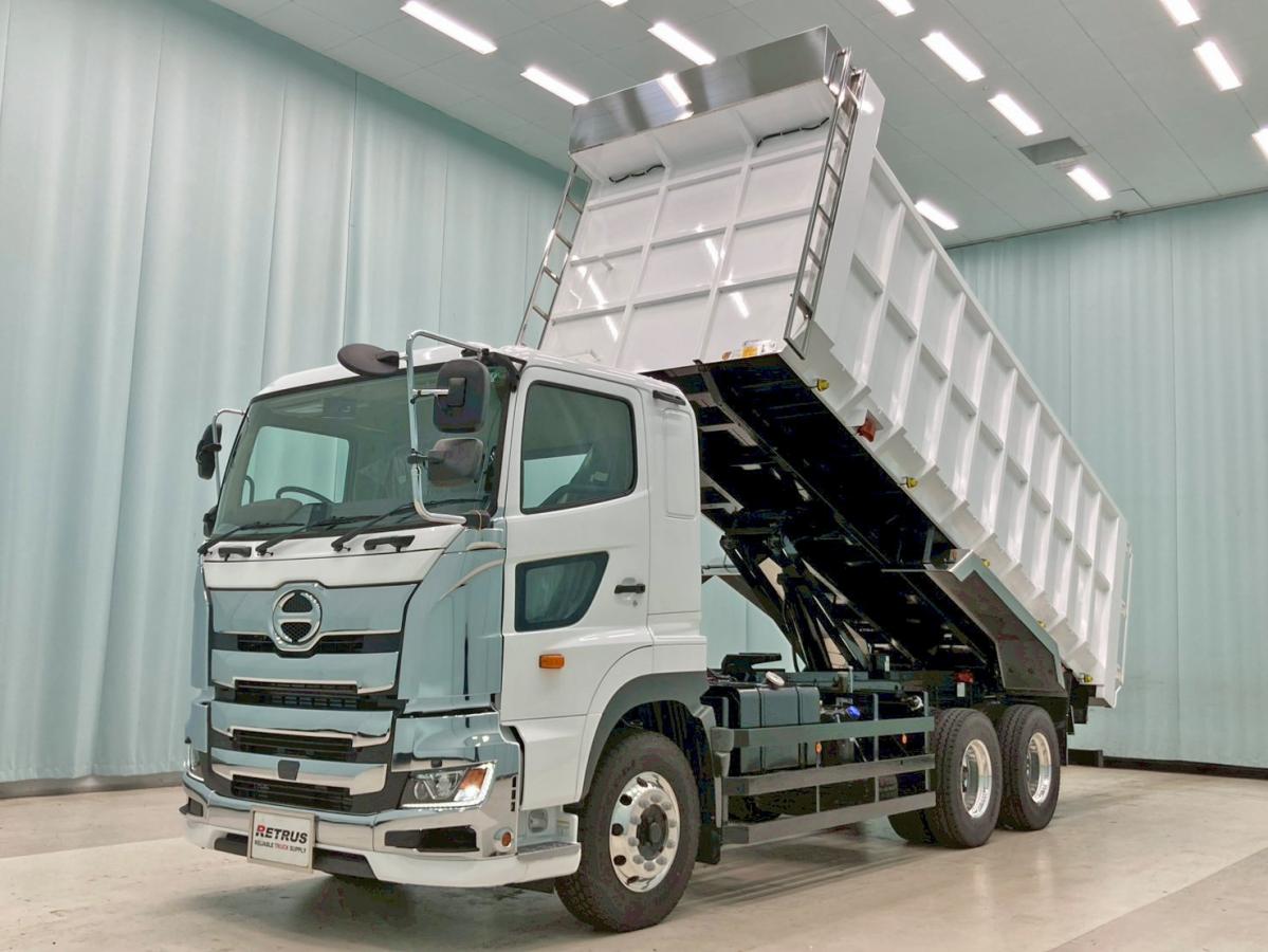 中古深ダンプ 日野 プロフィア /【未使用】22t 新明和 約27立米 380