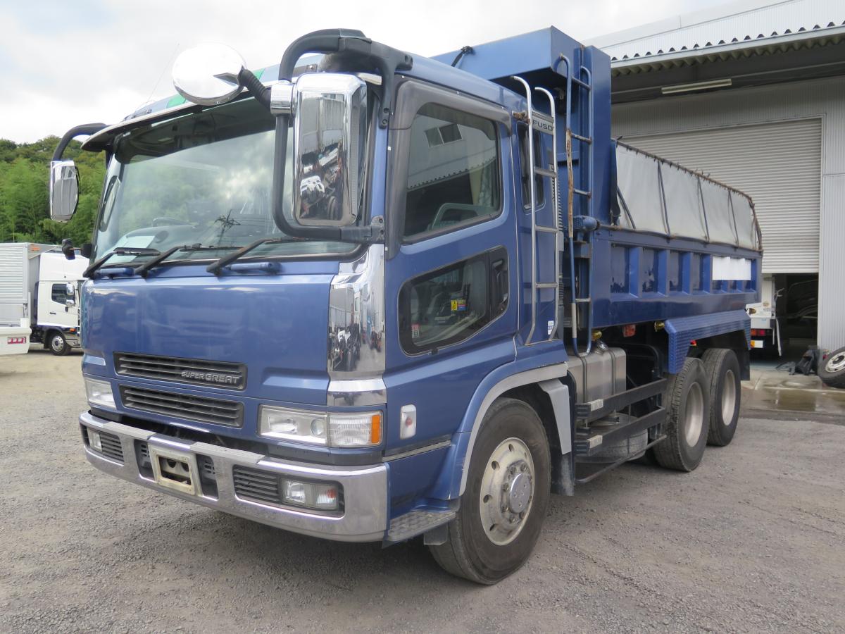 中古ダンプ 三菱ふそう スーパーグレート /H14 V8エンジン 三菱 KL
