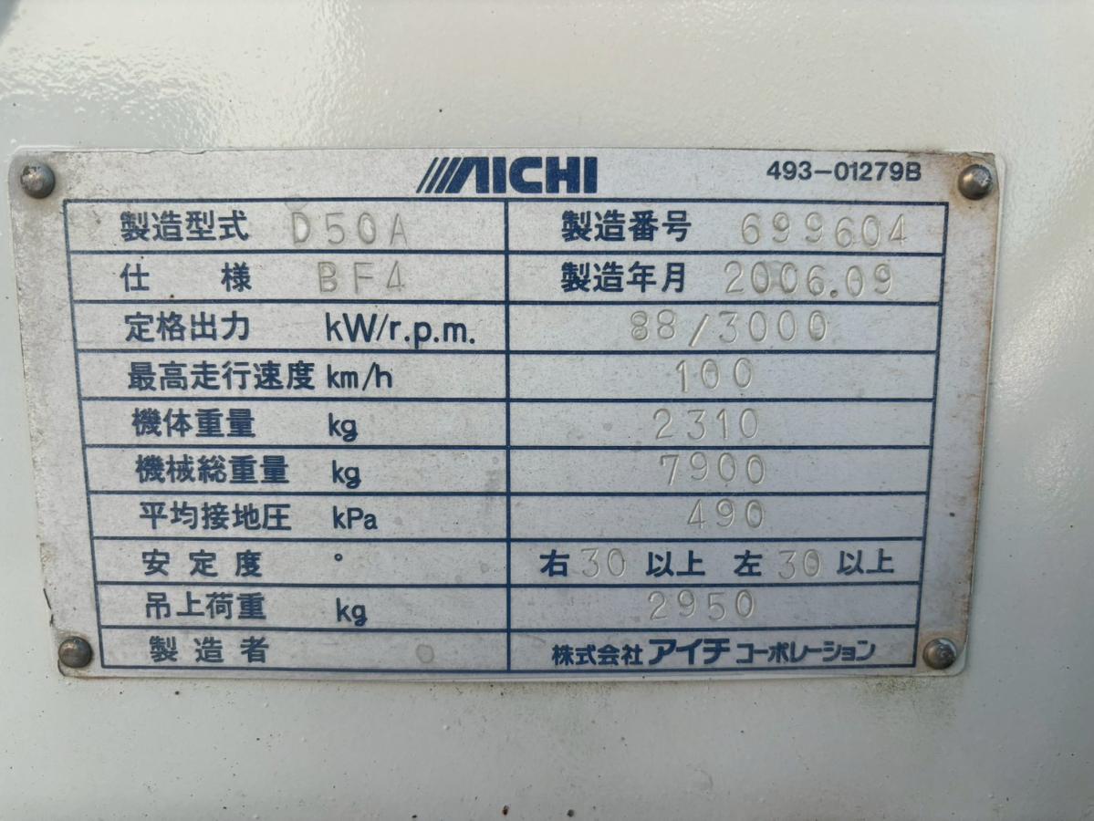 中古穴掘建柱車 三菱ふそう キャンター