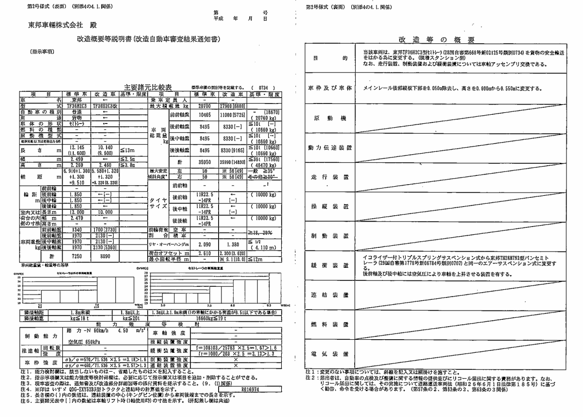 中古トレーラー 国産車その他 東邦