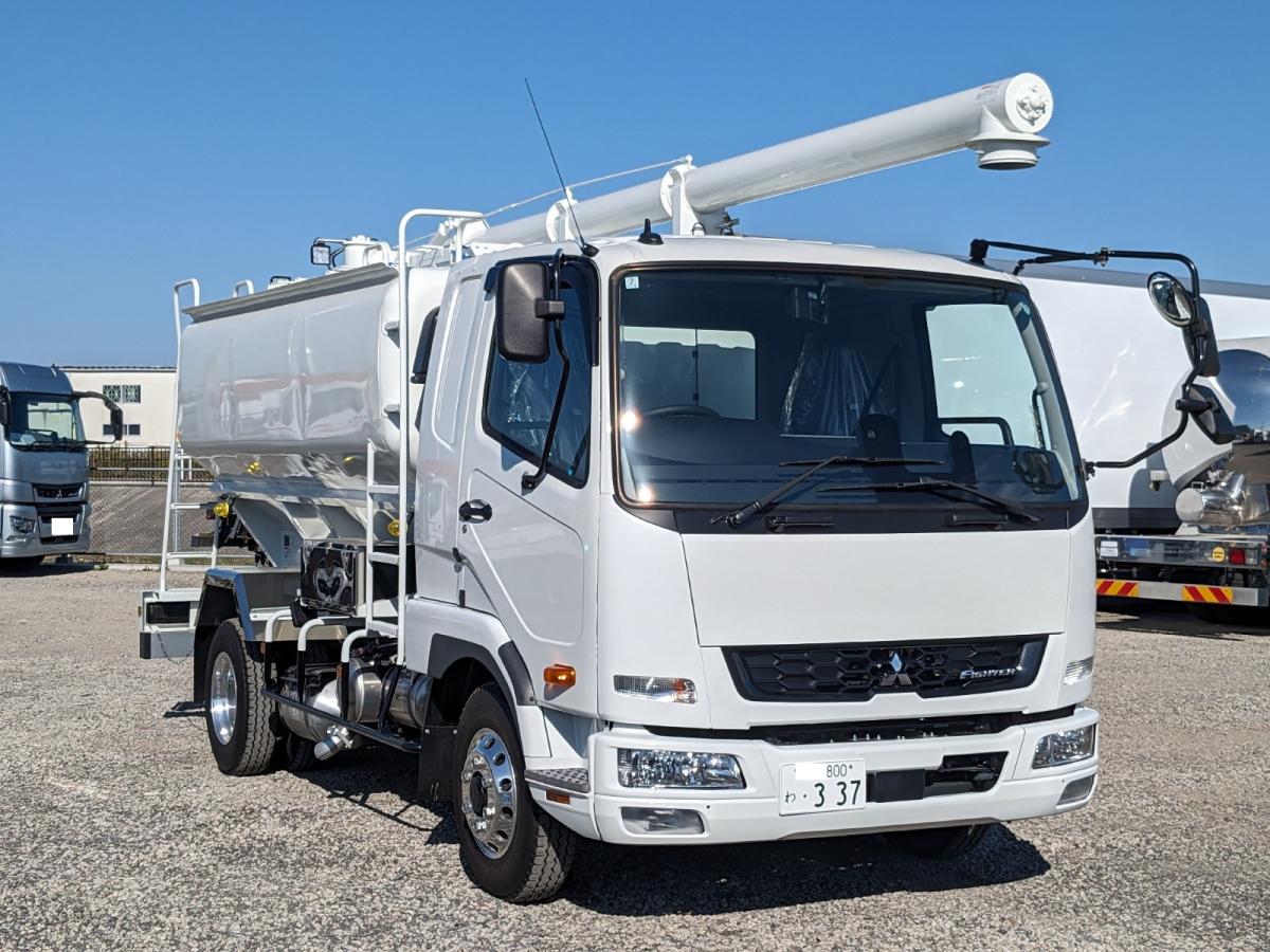 中古飼料運搬車 三菱ふそう ファイター /飼料運搬車！新明和製！3室 