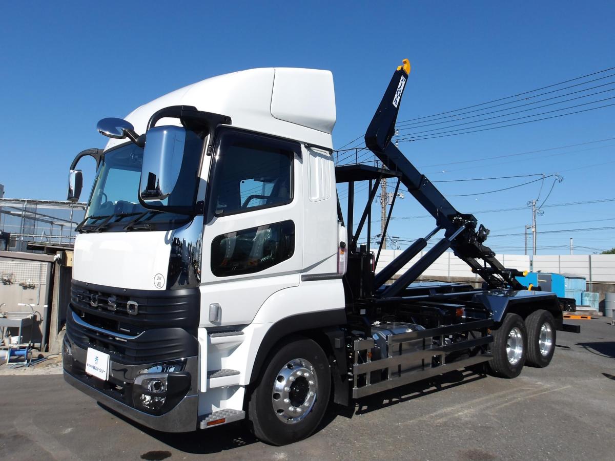 中古コンテナ車 三菱ふそう スーパーグレート /22トンアームロール（新