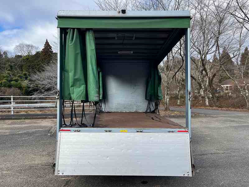 中古幌付き平ボディ 三菱ふそう キャンター