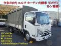 中古幌付き平ボディ いすゞ エルフ