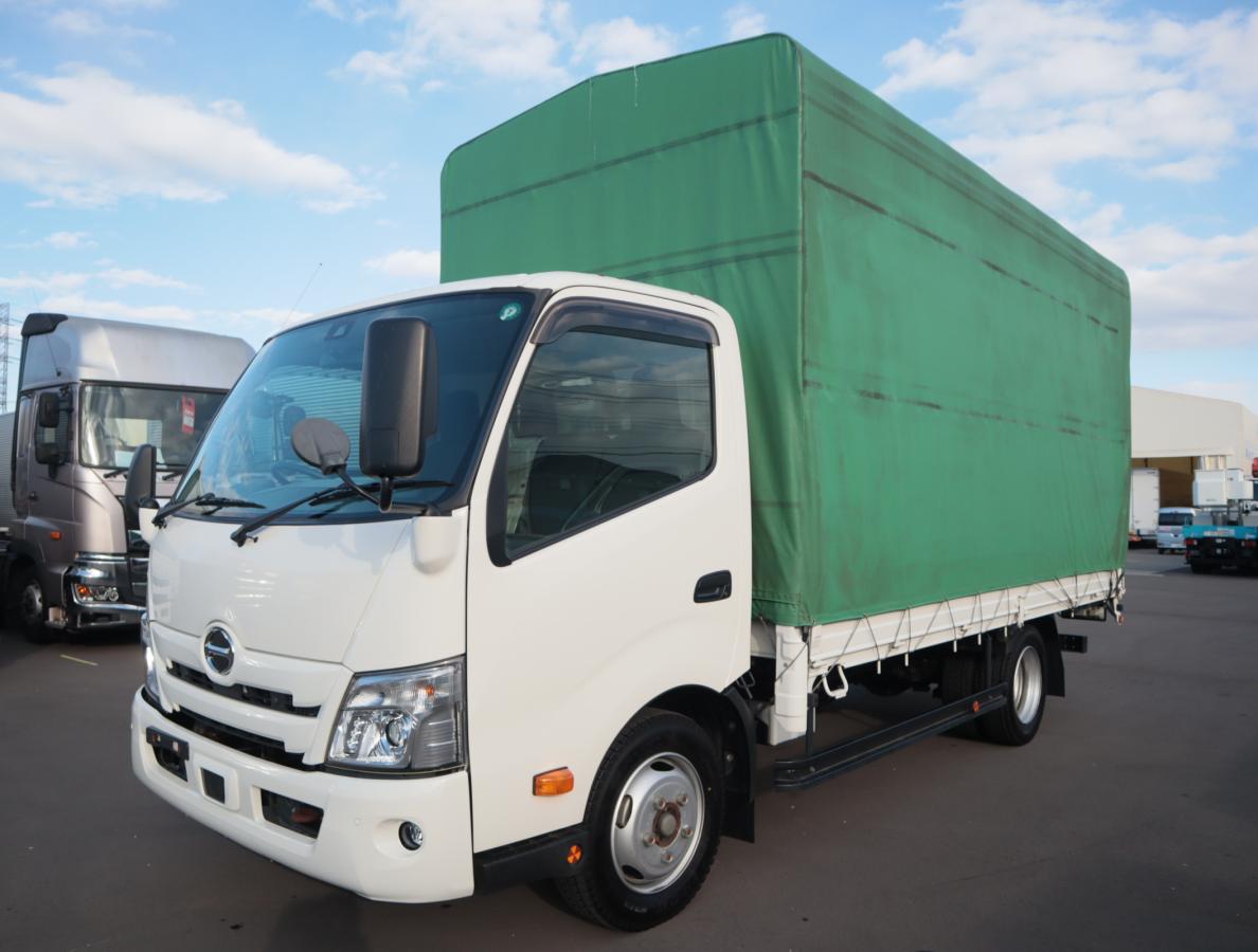 中古幌付き平ボディ 日野 デュトロ