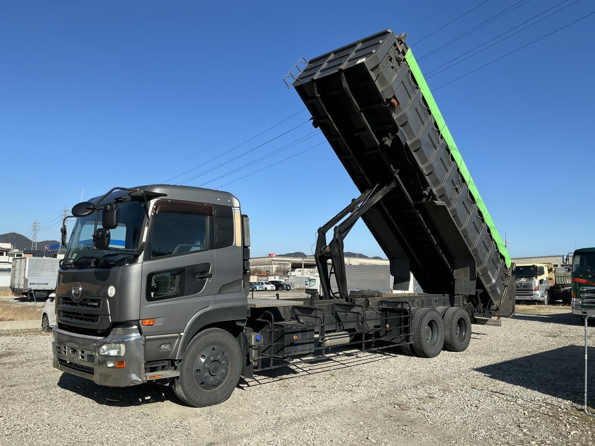 UDトラックス　クオンダンプカー　DYNAPAC  SD2500CS  2セット 中古深ダンプ UDトラックス クオン /☆H22 UD クオン 深ダンプ