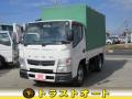 中古幌付き平ボディ 三菱ふそう キャンター