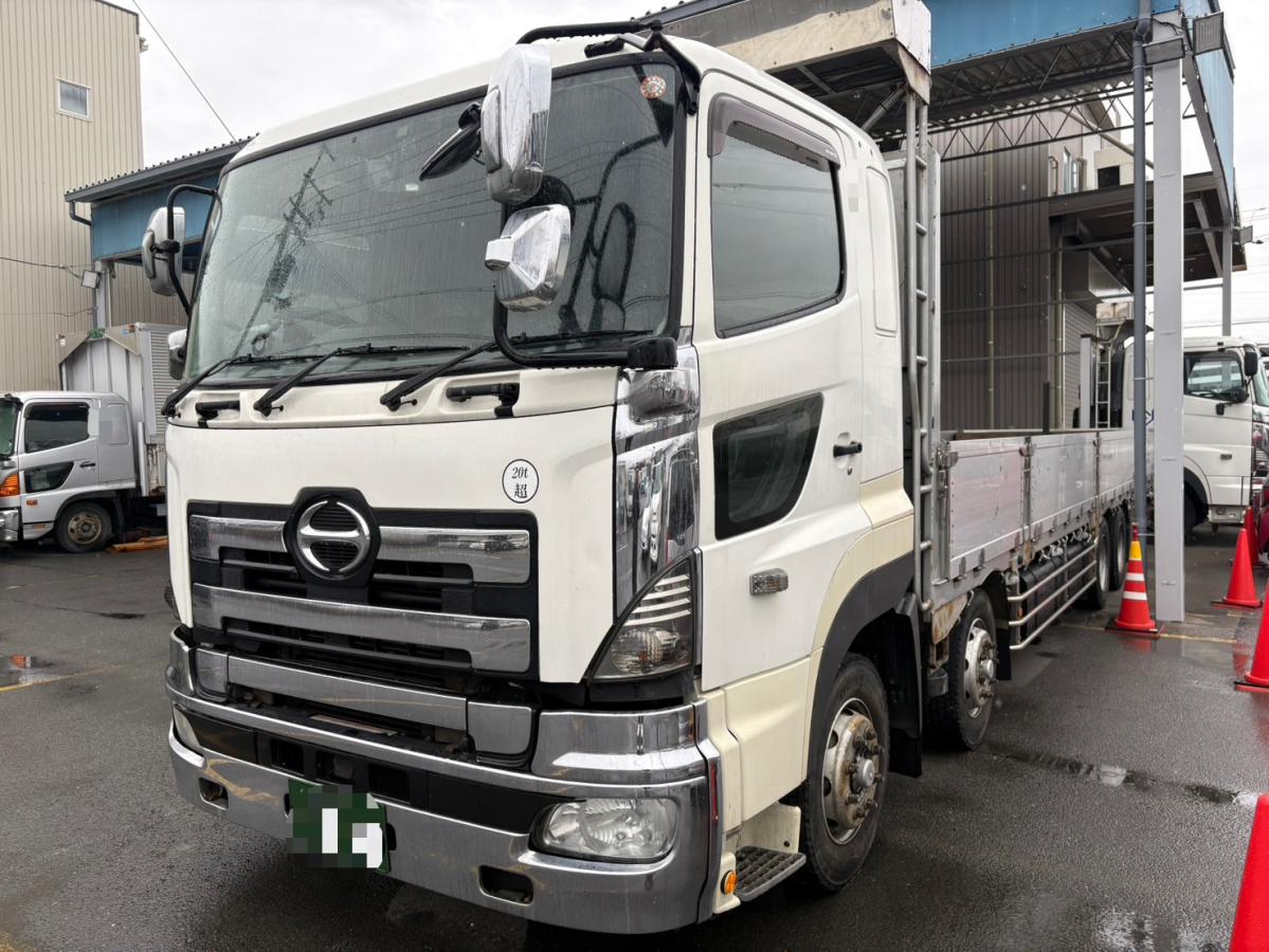 H26年 日野 低床平ボディ ターボ、ラジエター、マ...