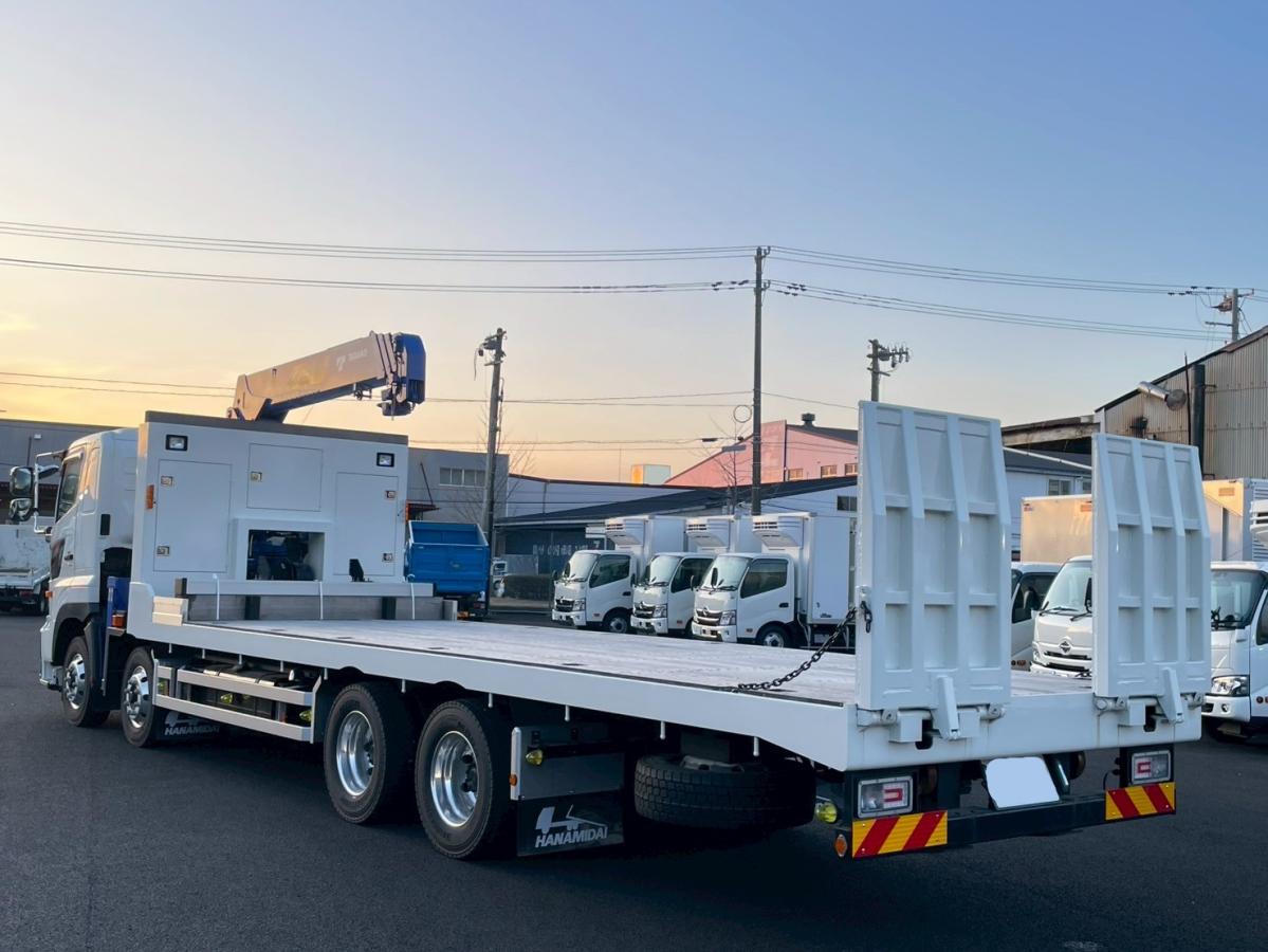 中古セルフクレーン 日野 プロフィア /低床 花見台セーフティクレーン