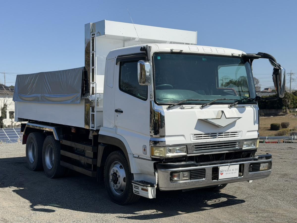 中古ダンプ 三菱 /三菱スーパーグレートダンプ 8M21 V8 車検9/3 中古