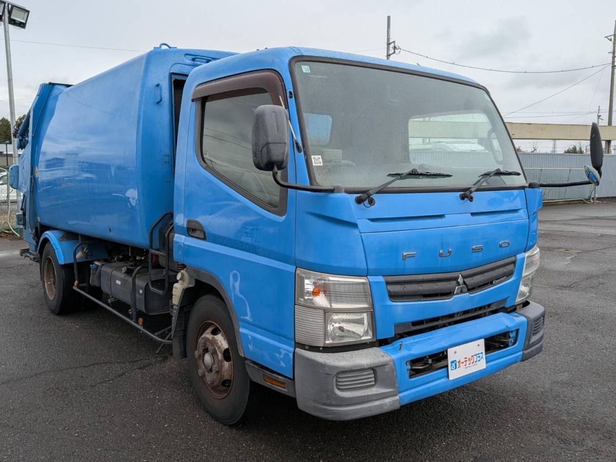 中古塵芥車(パッカー車) 三菱ふそう キャンター /極東開発製プレス式