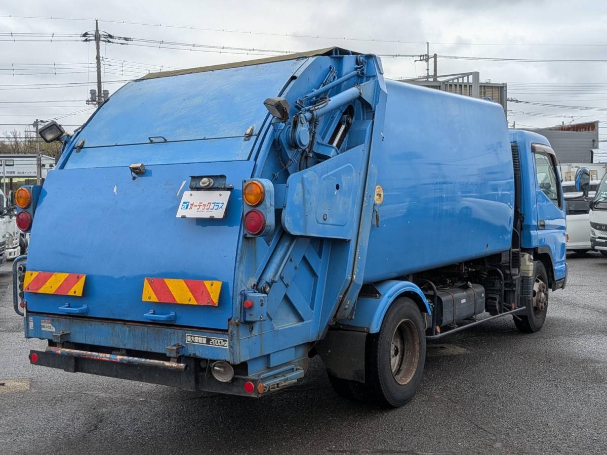 中古塵芥車(パッカー車) 三菱ふそう キャンター /極東開発製プレス式
