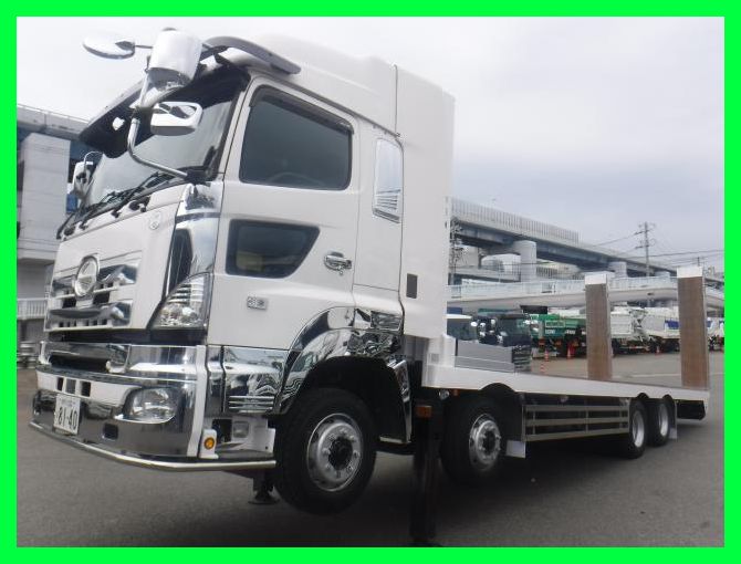 中古セルフローダー 日野 プロフィア /4軸セルフ☆四国車体13t積