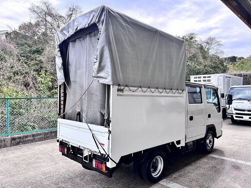 中古幌付き平ボディ いすゞ エルフ /いすゞ エルフ ダブルキャブ 幌車 中古幌付き平ボディ いすゞ エルフ /いすゞ エルフ ダブルキャブ 幌車