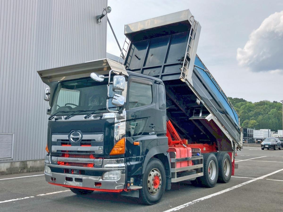 中古ダンプ 日野 プロフィア /新明和 5.1m×2.3m 360PS MT7 積載8.5t