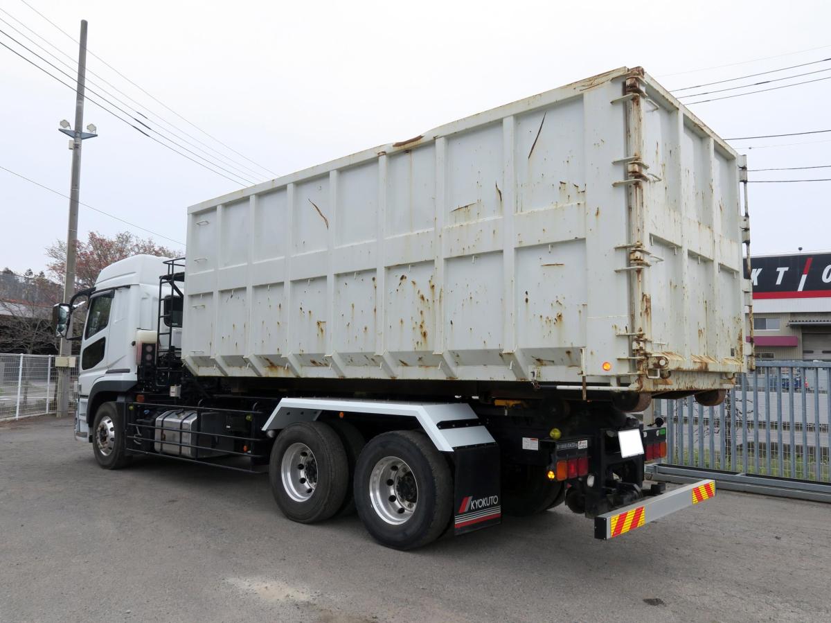 中古コンテナ車 三菱ふそう スーパーグレート /検付 22t コンテナ付