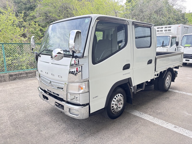 中古平ボディ 三菱ふそう キャンター /三菱 キャンター ダブルキャブ
