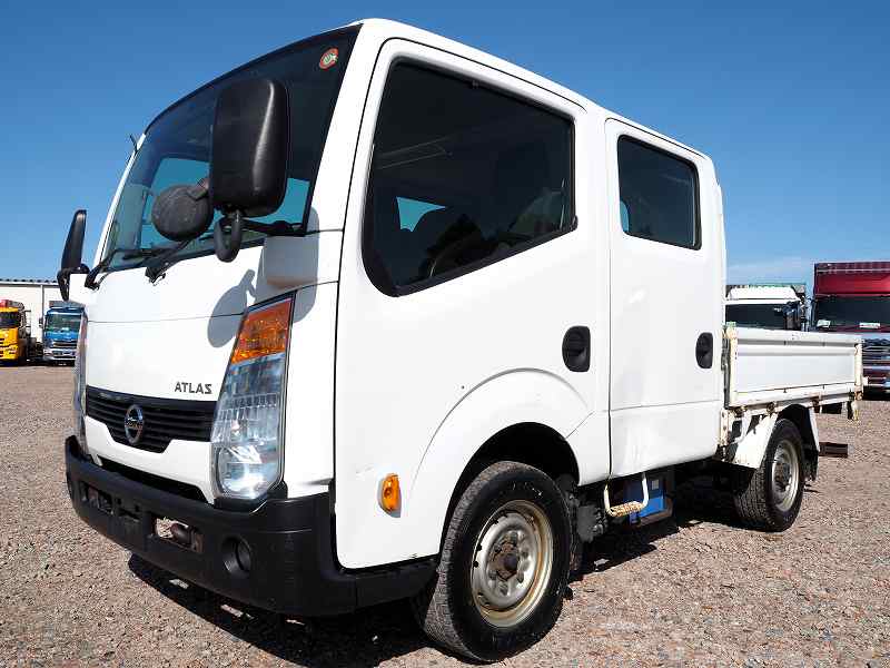 中古平ボディ ニッサン アトラス /日産 アトラス 4WD Wキャブ 6人乗り