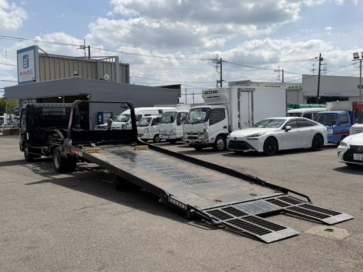 中古キャリアカー(積載車) 日野 デュトロ /古河ユニック製セーフティー