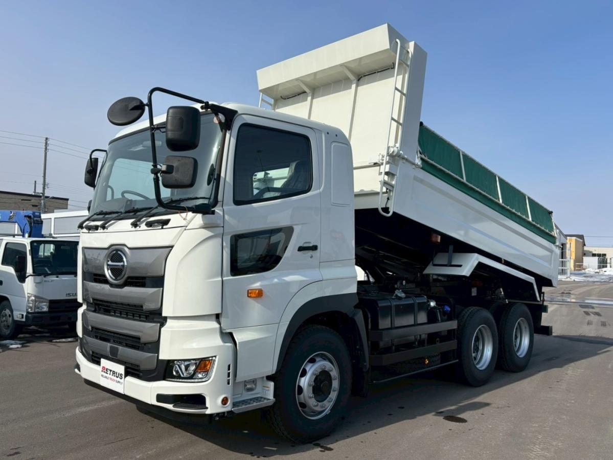 中古ダンプ 日野 プロフィア /新明和 5.1m×2.2m 380PS 電磁式リターダ
