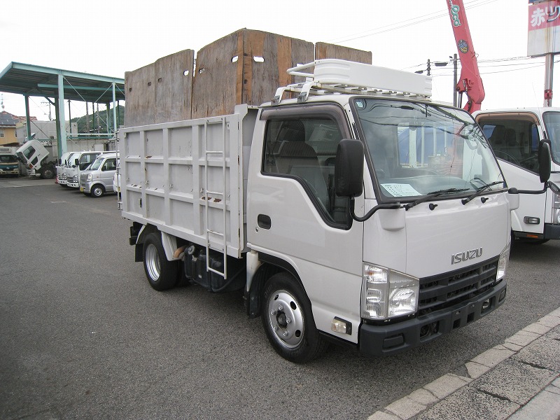 中古深ダンプ いすゞ エルフ /エルフ 2t 全低床 土砂禁ダンプ リヤ観音