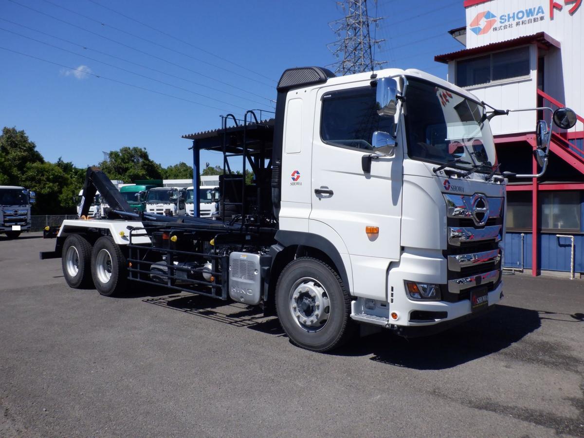 中古コンテナ車 日野 プロフィア /R7 日野 22tコンテナ専用車 新明和