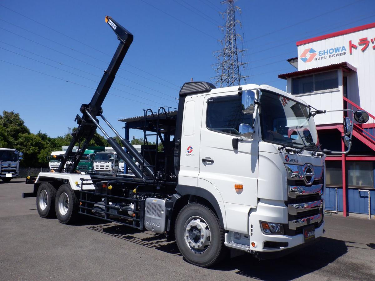 中古コンテナ車 日野 プロフィア /R7 日野 22tコンテナ専用車 新明和