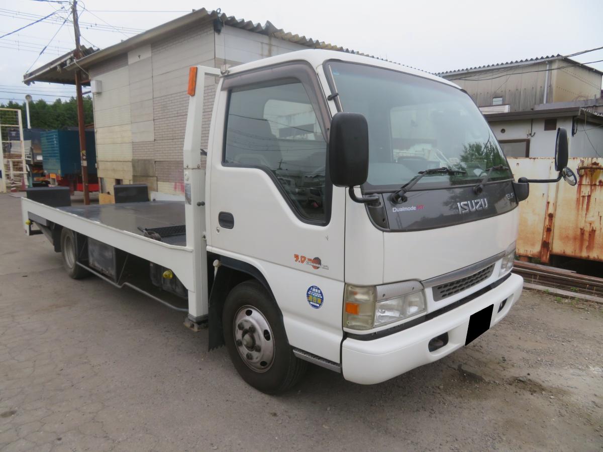 中古キャリアカー(積載車) いすゞ エルフ /H16年エルフ日新工業 
