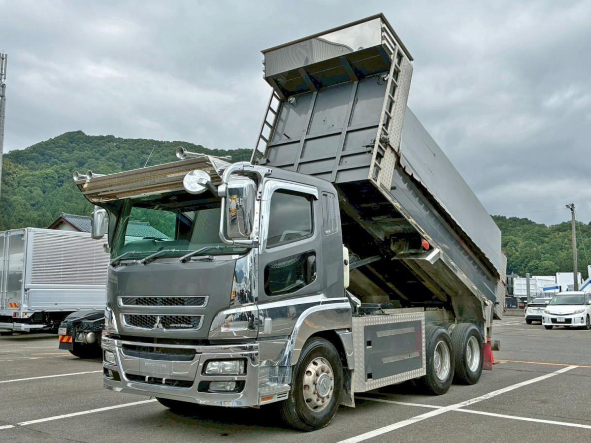 中古ダンプ 三菱ふそう スーパーグレート /極東 5.1m×2.2m 380PS 積載