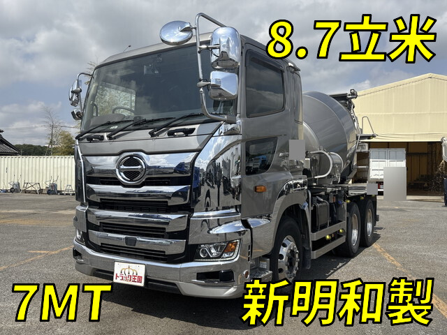 中古ミキサー車(生コン車) 日野 プロフィア /☆新明和製☆8.7立米☆7MT